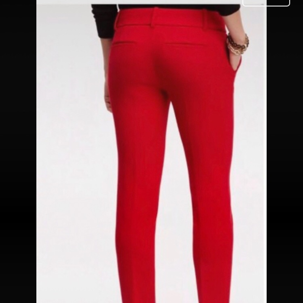 Red Ann Taylor Ankle Pants